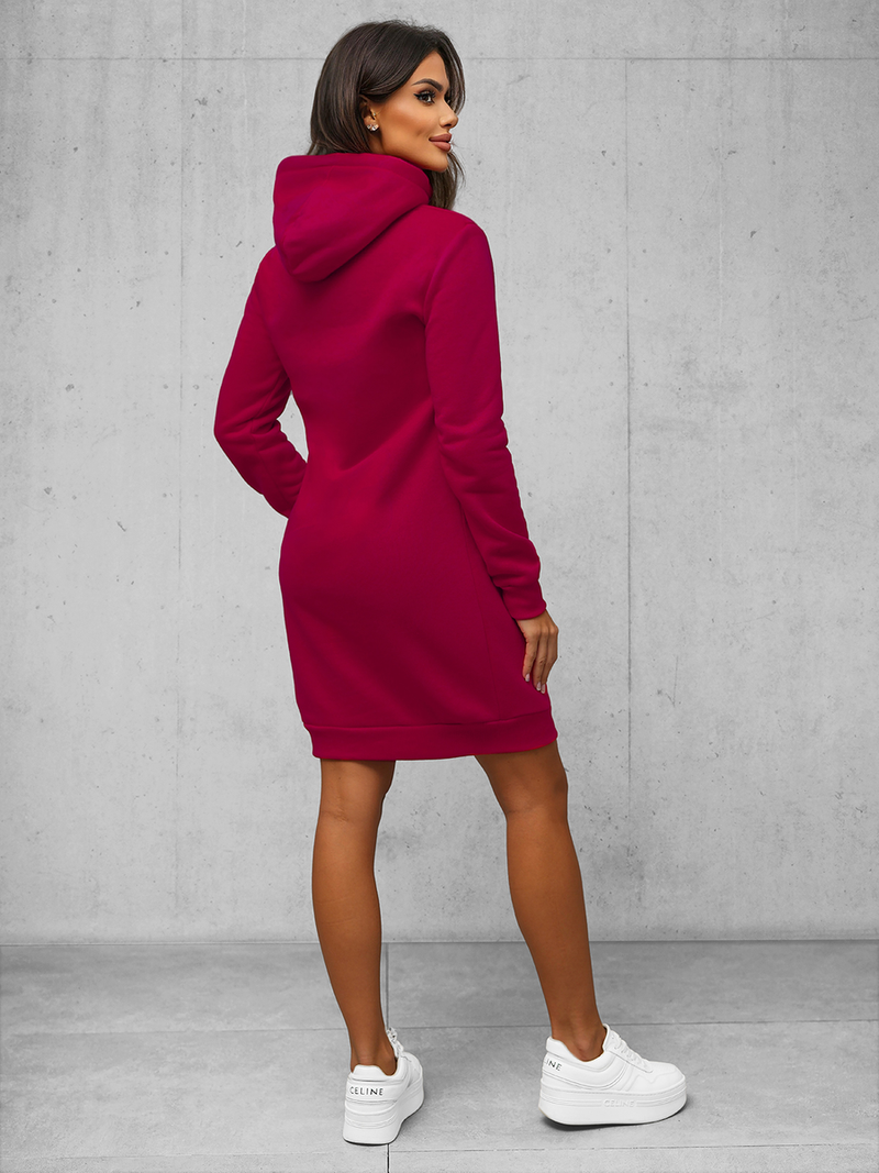 Sudadera de mujer burdeos OZONEE JS/YS10005/21Z