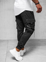 Pantalón de chándal de hombre negras OZONEE O/PS6021