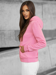 Sudadera de mujer rosa claro OZONEE JS/W02Z