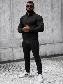 Chándal de hombre negro OZONEE JS/68C10385/3Z