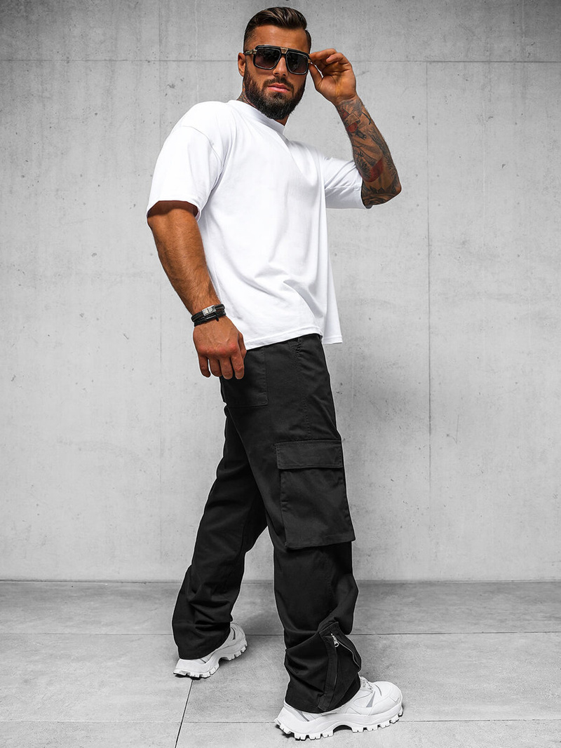 Pantalón de hombre negros OZONEE O/G3016Z