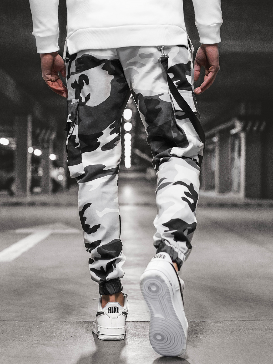 Jogger Blanco Outfit Pantalon Jogger Hombre Pantalón Jogger De