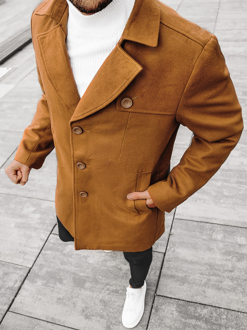 Abrigo de hombre camel OZONEE N/5922Z