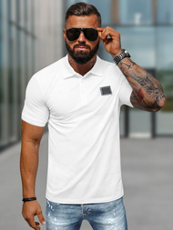Polo de hombre blanca OZONEE NB/MT3018Z