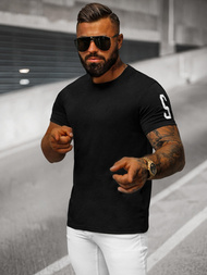 Camiseta de hombre negra OZONEE O/8T1260/3