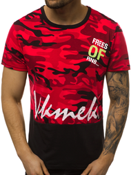 Camiseta de hombre roja OZONEE JS/SS10978