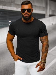 Camiseta de hombre negra OZONEE JS/712005Z