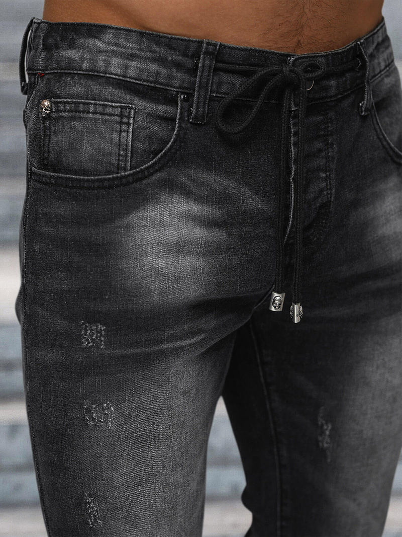 Vaquero de hombre negras OZONEE NB/MP0063/1N