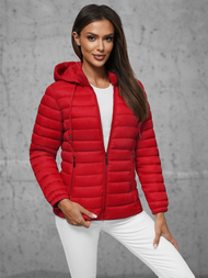 Chaqueta de mujer roja OZONEE JS/16M9101/270