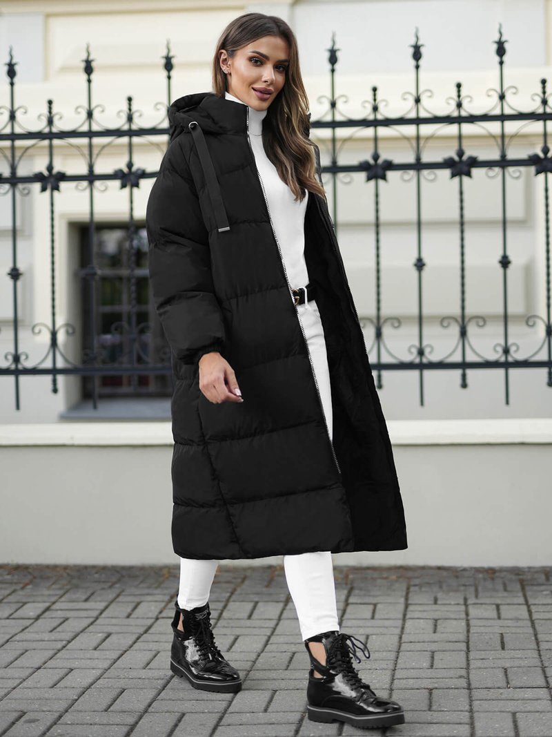 Chaqueta de mujer negra OZONEE JS/5M3163/392Z