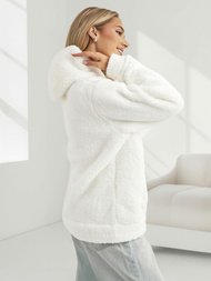 Sudadera de mujer blanca OZONEE JS/HH192/1