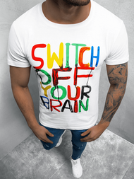 Camiseta de hombre blanca OZONEE O/1181