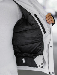 Chaqueta de hombre gris-clara OZONEE JS/91M9906/280