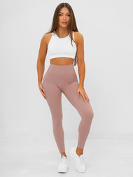 Leggings para mujer rosa en polvo OZONEE JS/17K585/7