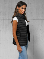 Chaleco de mujer negro OZONEE JS/16M9155/392