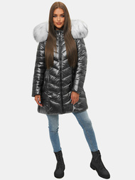 Chaqueta de mujer negra OZONEE JS/M9053/392