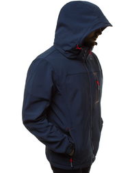 Chaqueta de hombre azul marino rojo OZONEE GE/12262