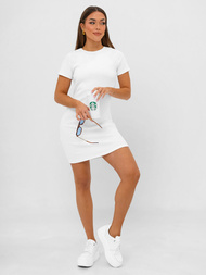 Vestido de mujer blanca OZONEE JS/96T677/1