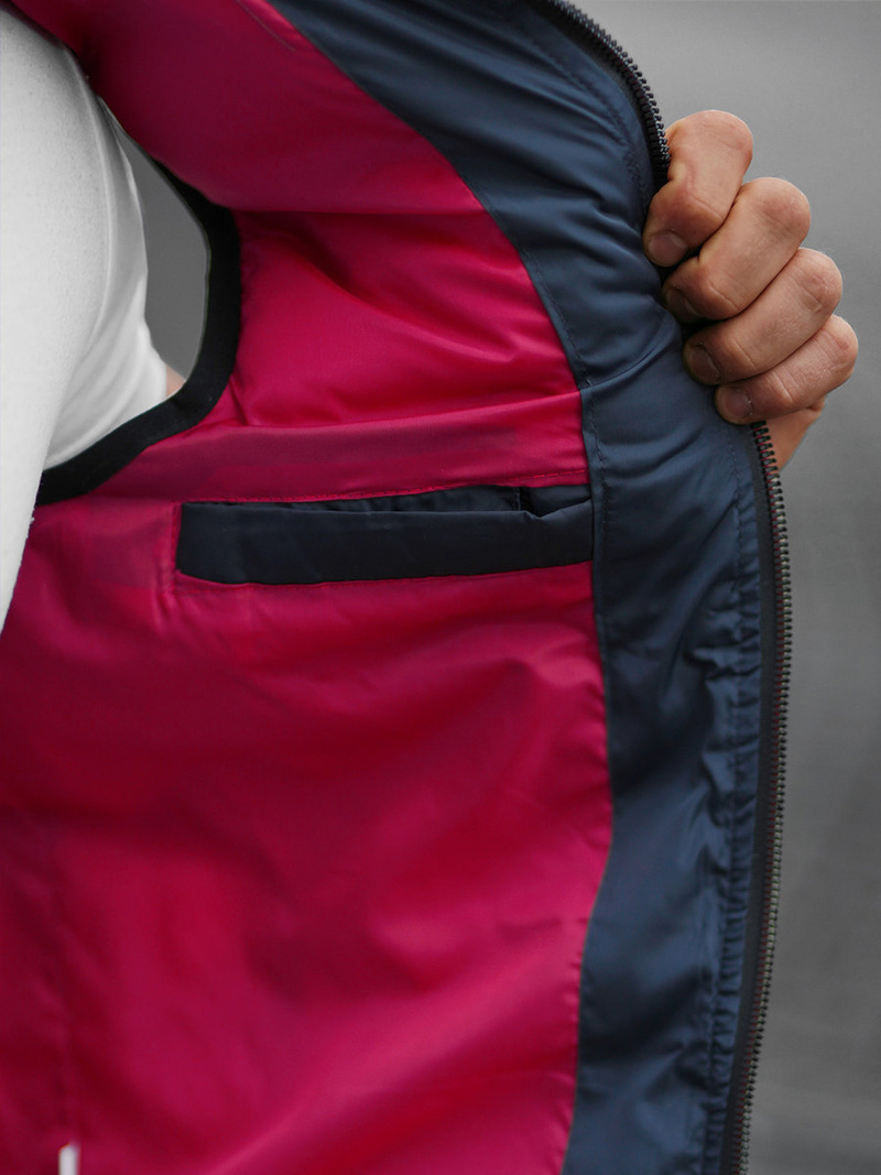 Chaleco de hombre azul marino OZONEE N/7129