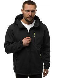 Chaqueta de hombre negro-amarilla OZONEE GE/12266Z