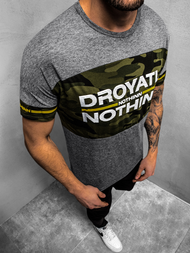 Camiseta de hombre grafita OZONEE JS/SS10976Z