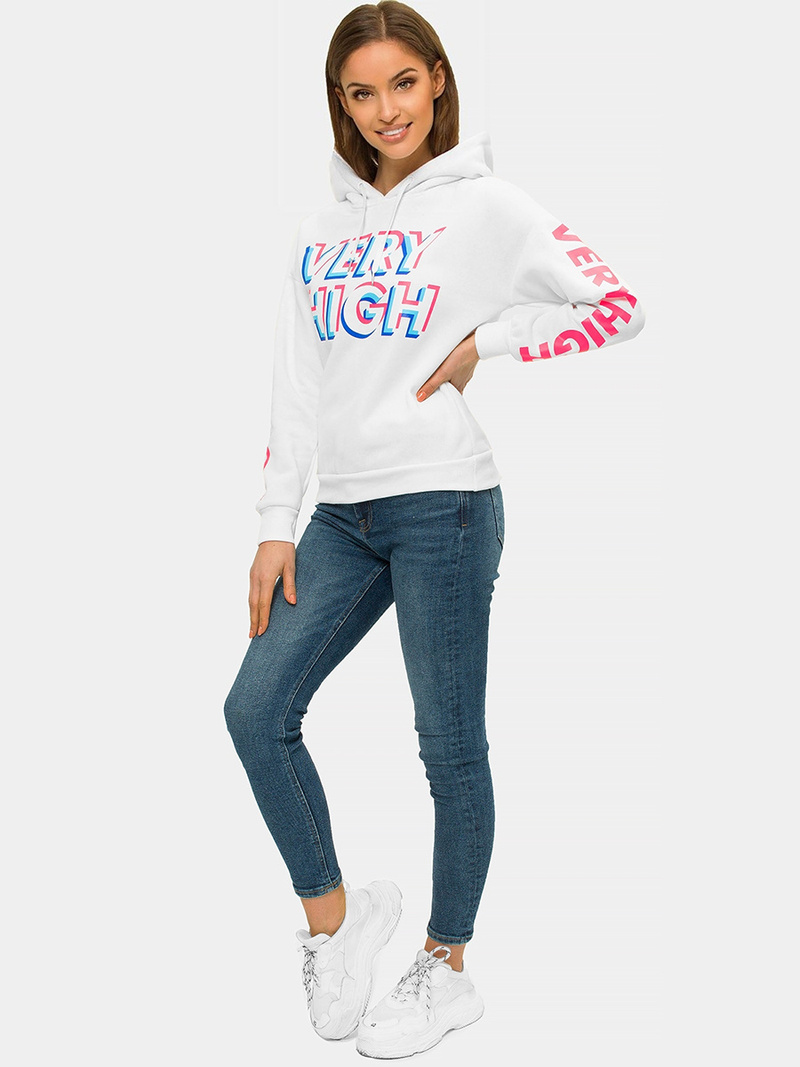 Sudadera de mujer blanca OZONEE JS/B26012
