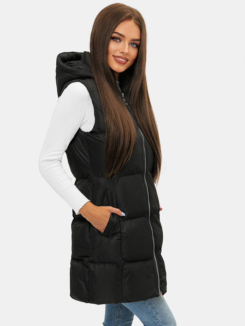Chaleco de mujer negro OZONEE JS/M721/392