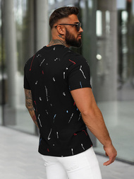 Camiseta de hombre negra OZONEE O/MPO3443