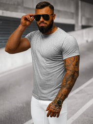 Camiseta de hombre gris OZONEE JS/712005Z 