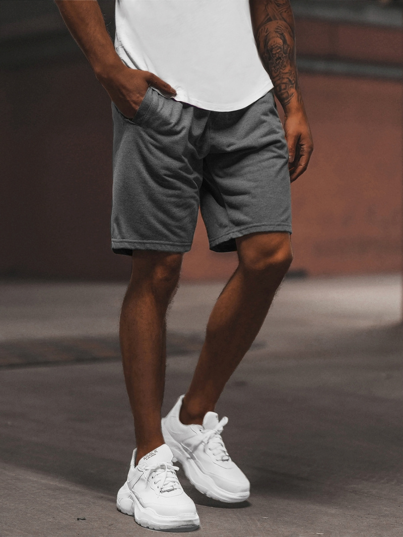 Pantalón corto de hombre grafito OZONEE JS/8K100/5Z