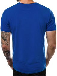 Camiseta de hombre azul OZONEE JS/SS100730Z
