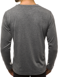 Camiseta de manga larga de hombre grafito OZONEE JS/CX01