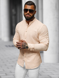 Camisa de hombre de melocotón OZONEE O/V85