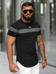 Camiseta de hombre negras OZONEE O/B1216