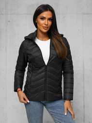 Chaqueta de mujer negra OZONEE JS/16M9238/392