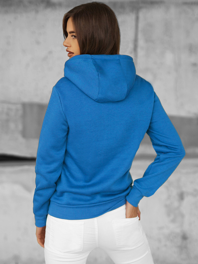 Sudadera de mujer azul claro OZONEE JS/W02Z