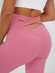 Leggings para mujer con piernas anchas rosa OZONEE JS/17K587/111