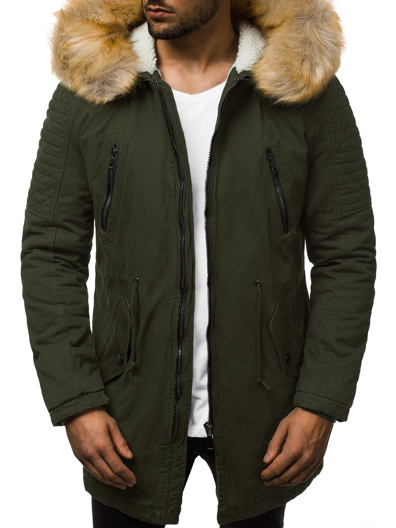 Chaqueta de invierno de hombre caqui OZONEE JD/390