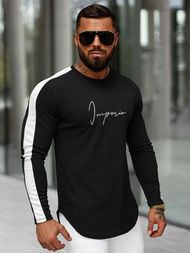 Sudadera de hombre negra OZONEE O/D7197Z