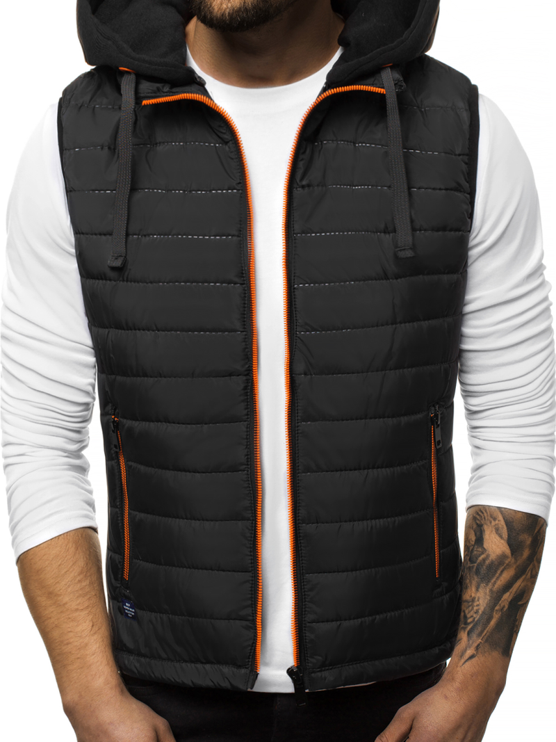 Chaleco de hombre negra OZONEE N/6102