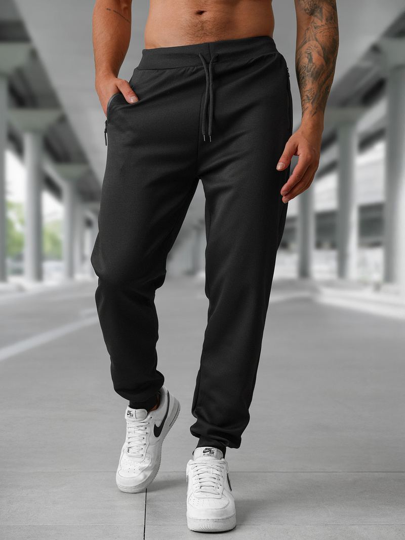Pantalón de chándal de hombre negras OZONEE JS/15K1835/3