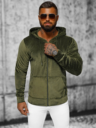 Sudadera velour de hombre caqui OZONEE JS/8B1168/29