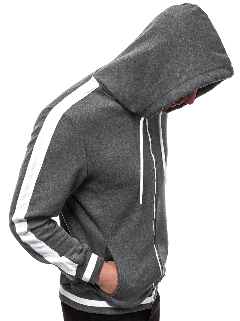 Sudadera de hombre grafito OZONEE A/1009Z