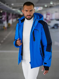 Chaqueta de hombre azul OZONEE JS/91M9905/184