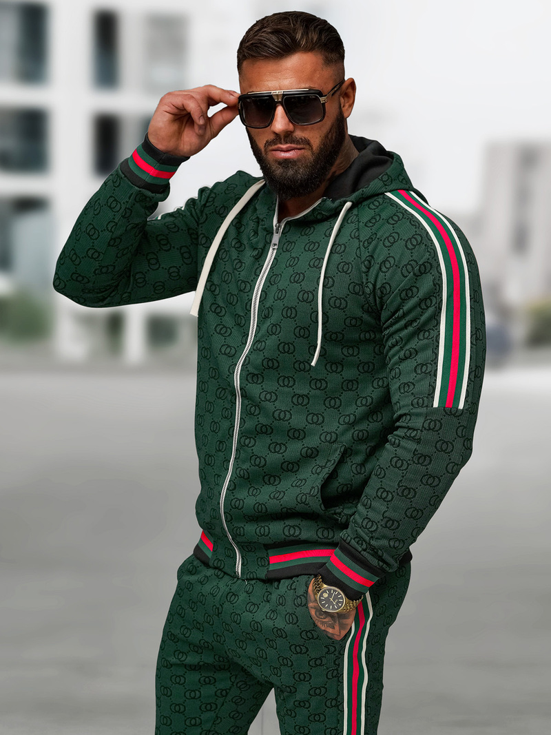 Chándal de hombre verde OZONEE O/FF5111AB