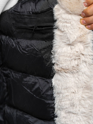 Chaqueta de invierno de hombre negra OZONEE JS/22M319/392