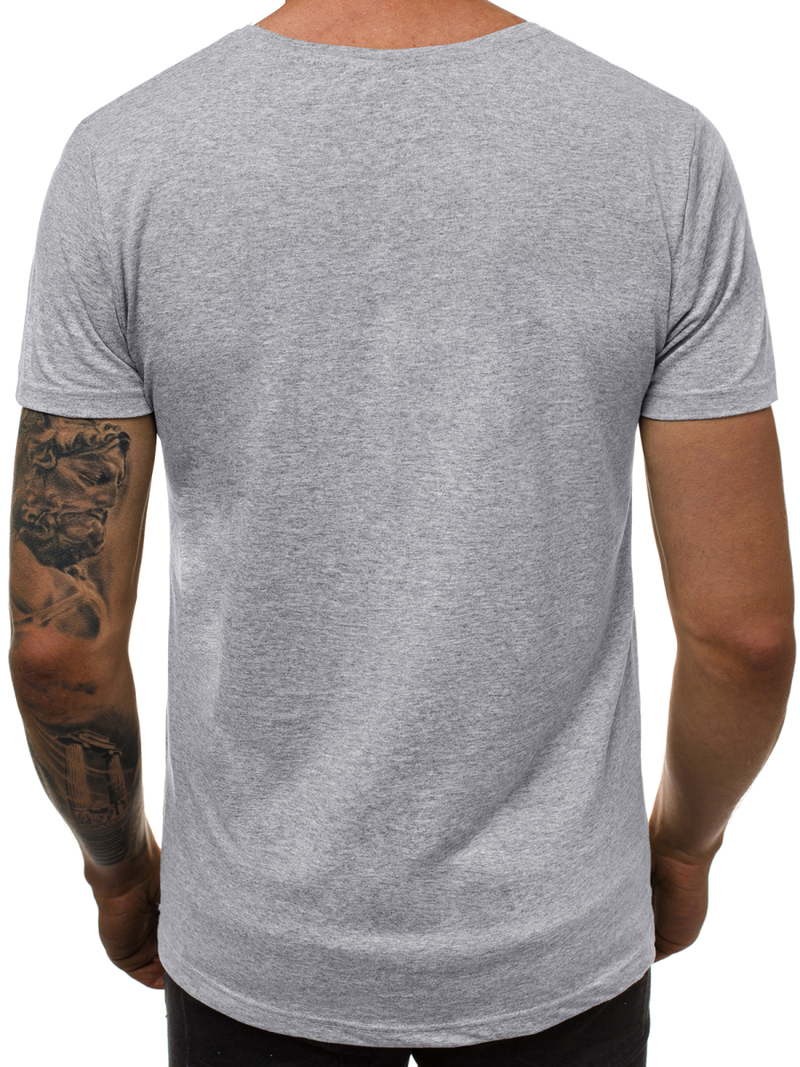Camiseta de hombre gris OZONEE O/2309