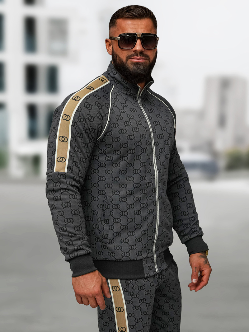 Chándal de hombre negro OZONEE O/FF5110AB