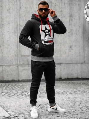 Chándal de hombre negro OZONEE JS/8C59/3