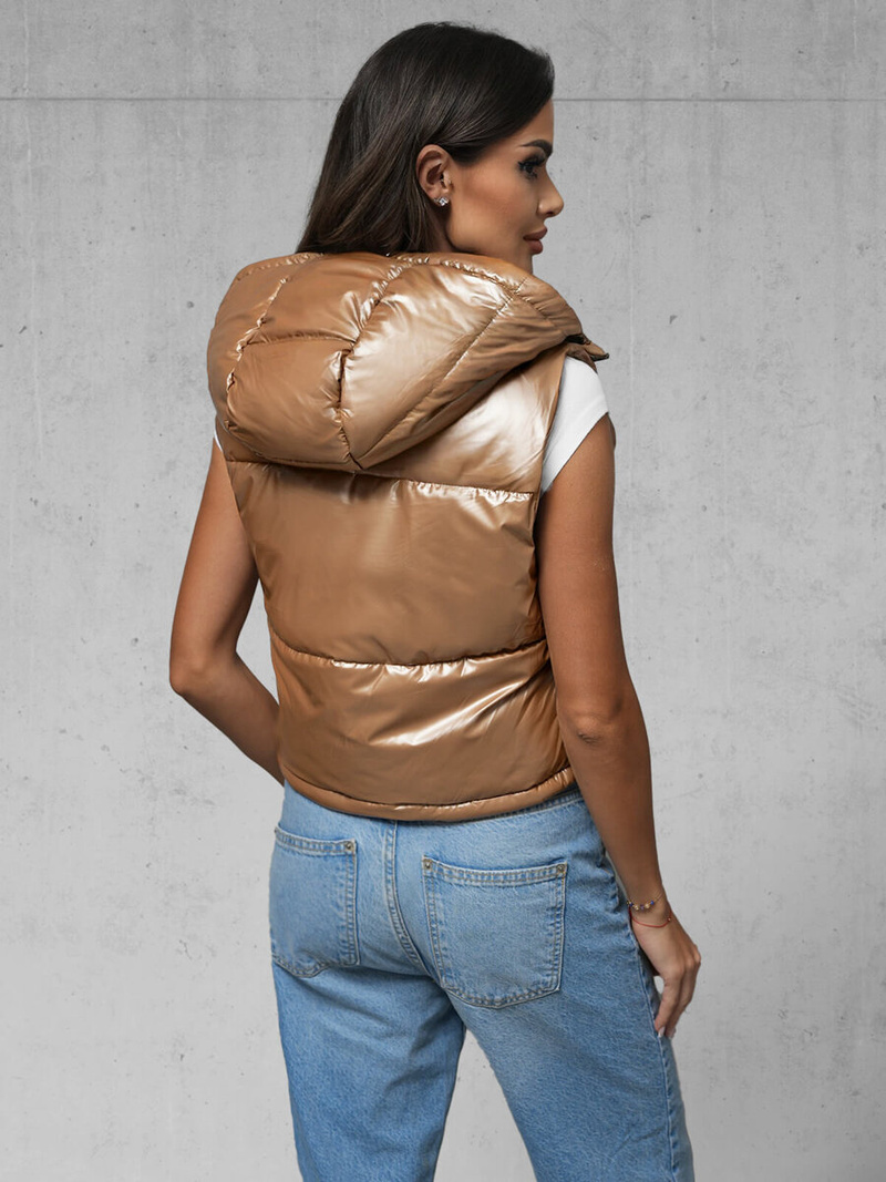 Chaleco de mujer oro OZONEE JS/5M3190/84
